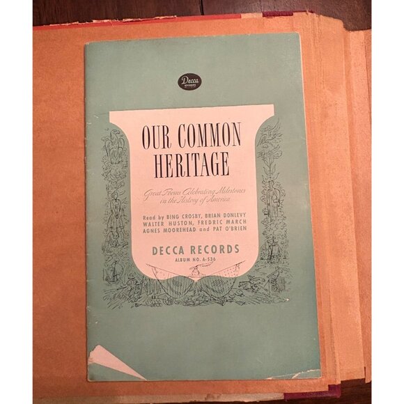 Our Common Heritage Vinyl Record Album Decca Records A-533 Bing Crosby READ - Picture 3 of 12